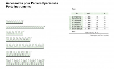 Support d’instruments en silicone, forme sapin