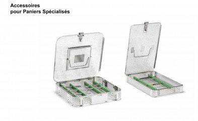 Accessoires pour paniers de stérilisation spécialisés, Support d’instruments en silicone