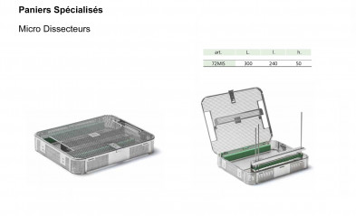 Paniers de stérilisation pour Micro Dissecteurs