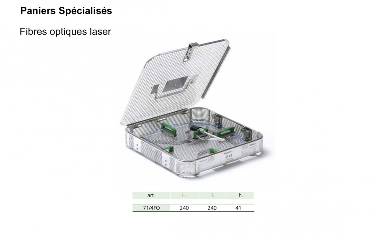 Paniers pour Fibres Optiques Laser
