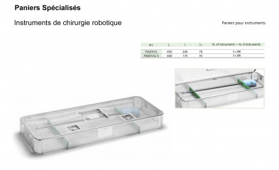 Paniers de stérilisation pour Instruments Chirurgie Robotique