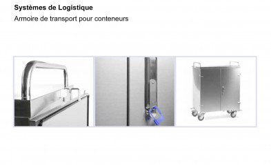 Armoire de transport pour conteneurs de stérilisation