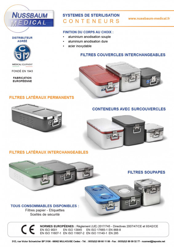 Fascicule CBM Stérilisation Conteneurs et Paniers