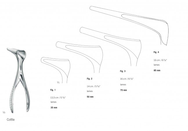 Spéculum Cottle 13,5 cm - fig.2 - 50 mm