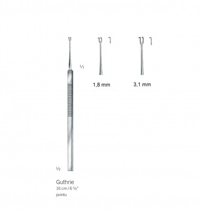 Crochet de Guthrie 16 cm - 3,1 mm