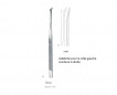 Ostéotome de Silver 18 cm - 5 mm pour côté gauche