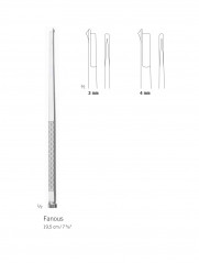 Ostéotome droit de Fanous 19,5 cm - 4 mm