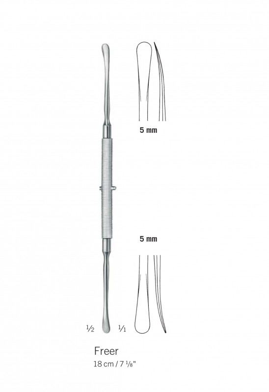 Elévateur double de Freer 18 cm - 5 mm