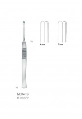 Rugine de McKenty, longueur 15 cm, largeur de 4 et 5 mm