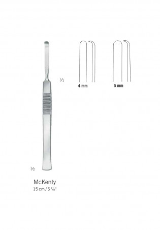 Elévateur de McKenty 15 cm - 5 mm