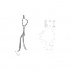 Pince à reposition de Tessier longueur 23 cm, à droite, pour enfant distribuée par Nussbaum Médical