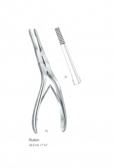 Pince-gouge de Rubin coudée, longueur 18,5 cm distribuée par Nussbaum Médical