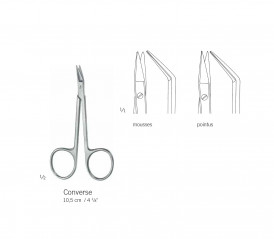 Ciseaux Converse Pointus coudés 40 degrés 10cm