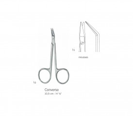 Ciseaux Converse Mousses, coudés à 40 degrés, longueur 10cm