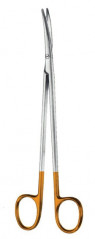 Ciseaux de Metzenbaum courbes, tungstène TC , longueurs 14,5cm distribués par Nussbaum Médical
