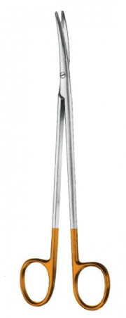 Ciseaux de Metzenbaum courbes, tungstène TC , longueurs 14,5cm distribués par Nussbaum Médical