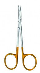 Ciseaux à Iridectomie Droits tungstène TC, longueur 11,5 cm distribués par Nussbaum Médical