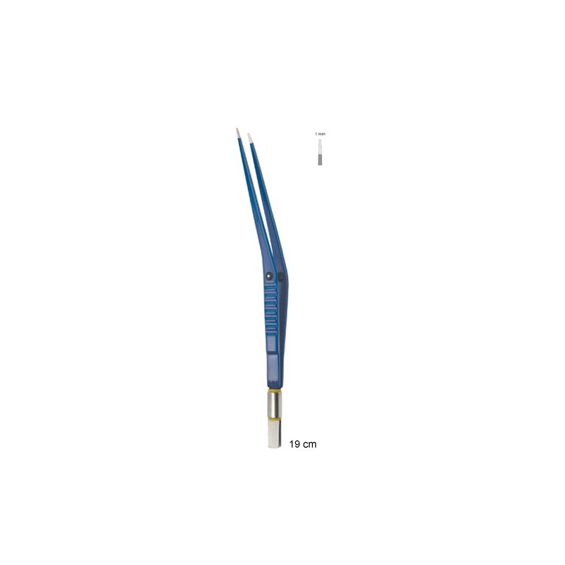 Pince bipolaire Premium angulée 19 cm