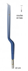 Pince bipolaire baïonnette bas, 22 cm distribuée par Nussbaum Médical