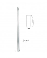 Ostéotome ptérygoïde d'Obwegeser longueur 23 cm, largeur 11 mm distribué par Nussbaum Médical