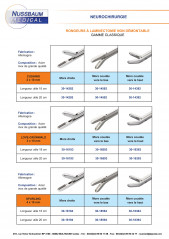 fiche technique Neurochirurgie Rongueurs à Laminectomie page 2, Nussbaum Médical