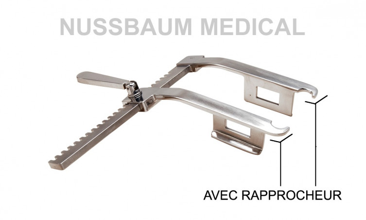 Ecarteur Finochietto avec rapprocheur distribué par Nussbaum Médical