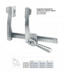 éarteur Finochietto modèle Adulte et Enfant, écarteur Finochietto sans rapprocheur, distribué par Nussbaum Médical
