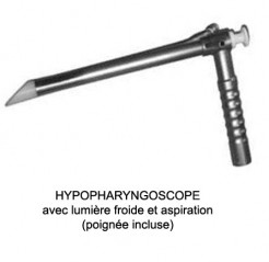 Hypopharyngoscope de Géhanno avec lumière froide et aspiration distribué par Nussbaum Médical