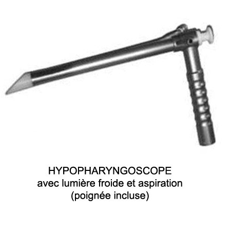 Hypopharyngoscope de Géhanno avec lumière froide et aspiration distribué par Nussbaum Médical