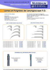 Lames courbées MacIntosh pour laryngoscope F.O.