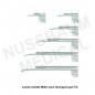 Lames droites Miller pour laryngoscope F.O. Lames droites Miller pour laryngoscope F.O.