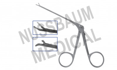 Pince auriculaire à préhension Hough, tige ø 1,8 mm, tige longueur utile 80 mm, distribuée par Nussbaum Médical
