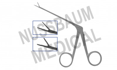 Pince auriculaire de fermeture pour fil Juers, Tige longueur utile 80 mm, Tige ø 2mm, distribuée par Nussbaum Médical