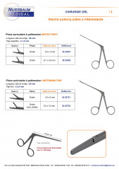 Pince auriculaire à préhension Micro-Fisch distribuée par Nussbaum Médical