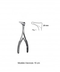 Spéculum modèle viennois 15 cm