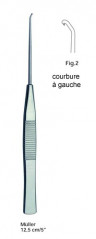 Crochet à phlébectomie de Muller 12,5 cm courbure à gauche