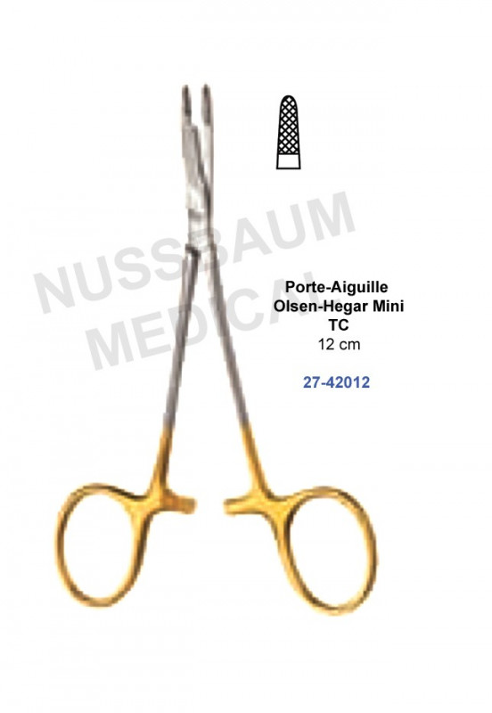 Porte-Aiguille Olsen-Hegar Mini 12 cm TC