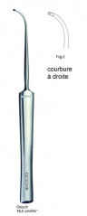 Crochet à phlébectomie 16,5 cm selon Oesch - courbure à droite - figure 2, distribué par Nussbaum Médical