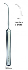 Crochet à phlébectomie 16,5 cm selon Oesch - courbure à droite - figure 3, distribué par Nussbaum Médical