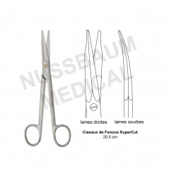 Ciseaux Fanous de 20,5cm, finition Supercut pour Tunnelisation distribués par Nussbaum Médical