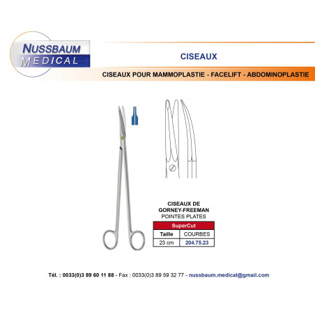 Ciseaux Gorney-Freeman 23 cm Supercut