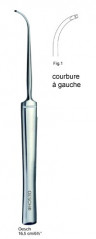 Crochet à phlébectomie 16,5 cm selon Oesch courbure à gauche - figure 1, distribué par Nussbaum Médical