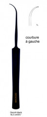 Crochet à phlébectomie 16,5 cm Oesch Black - courbure à gauche, distribué par Nussbaum Médical