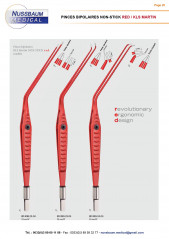Brochure Pinces Bipolaires pour électrochirurgie haute fréquence distribuées par Nussbaum Médical, édition avril 2024, page 20