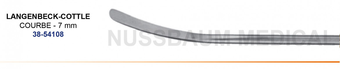 Endodissecteur Langenbeck-Cottle courbe distribué par Nussbaum Médical