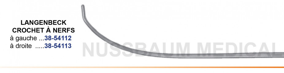 Endodissecteur Langenbeck Crochets à nerfs distribué par Nussbaum Médical