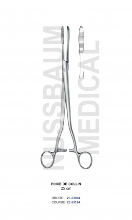 Pince à pansements de Collin, Pince longuette, pince à servir  distribuée par Nussbaum Médical