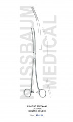 Pince de  Bozeman courbe contre-coudée distribuée par Nussbaum Médical