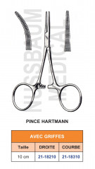 Pince Hartmann de 10 cm Avec Griffes distribuée par Nussbaum Médical