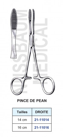 Pince de Pean distribuée par Nussbaum Médical